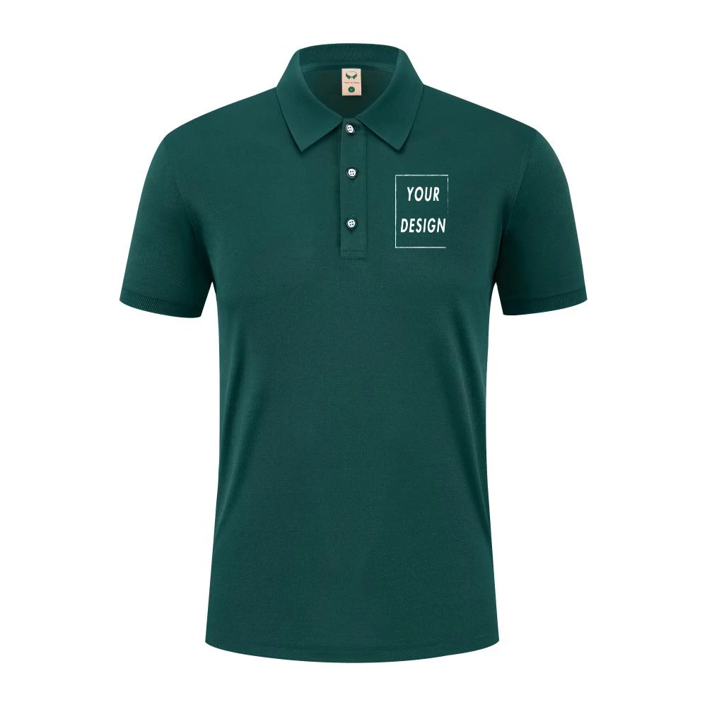 2025 Summer Causal Polo Shirt Custom Logo Printed Text Picture Brand Embroidery Personal Design Breathable Men And WomenTops thumbnail 4