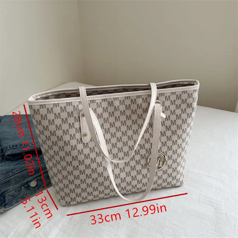Stylish Tote Bag, Vintage Handbag, Large Underarm Shoulder Bag for Women Suitable for Daily Use, Work, Outdoor, Travel, Shopping thumbnail 3