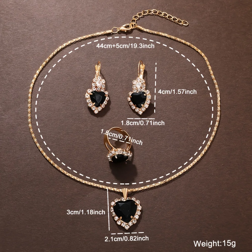 5-piece women's fashionable retro quartz watch and crystal jewelry set thumbnail 6