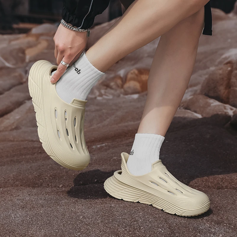 Men's women's sandals fashion platform casual sports slippers men's shoes EVA light breathable comfortable men's sandals slides thumbnail 5