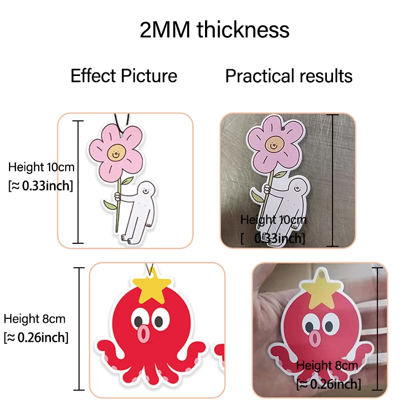 100pcsCustomized car air freshener free design car accessories aromatherapy any shape any picture can be customized advertising thumbnail 3