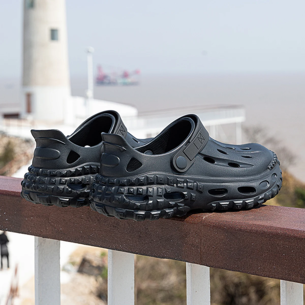 Summer Men Outdoor Sneakers EVA Non-slip Thick Bottom Sandals Fashion Comfortable Outdoor Casual Shoes thumbnail 2