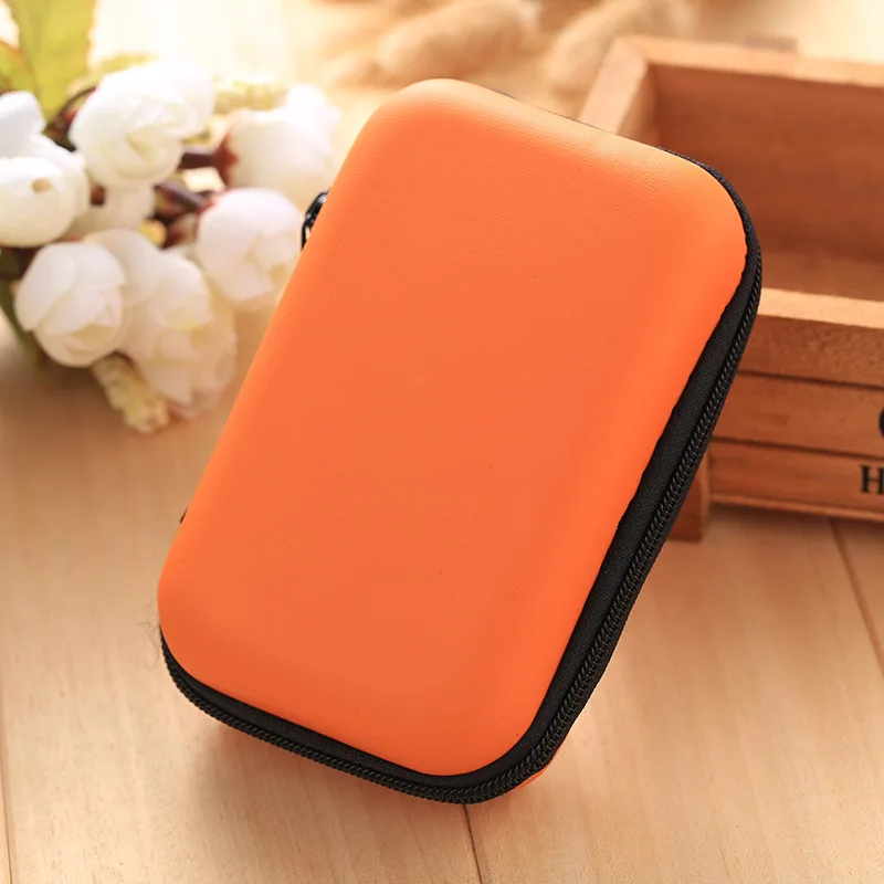 1PC Black Travel Data Cable Storage Bag Phone Cable Headphone Organizer Change Zipper Coin Purse - Compact Portable Cord Holder thumbnail 3