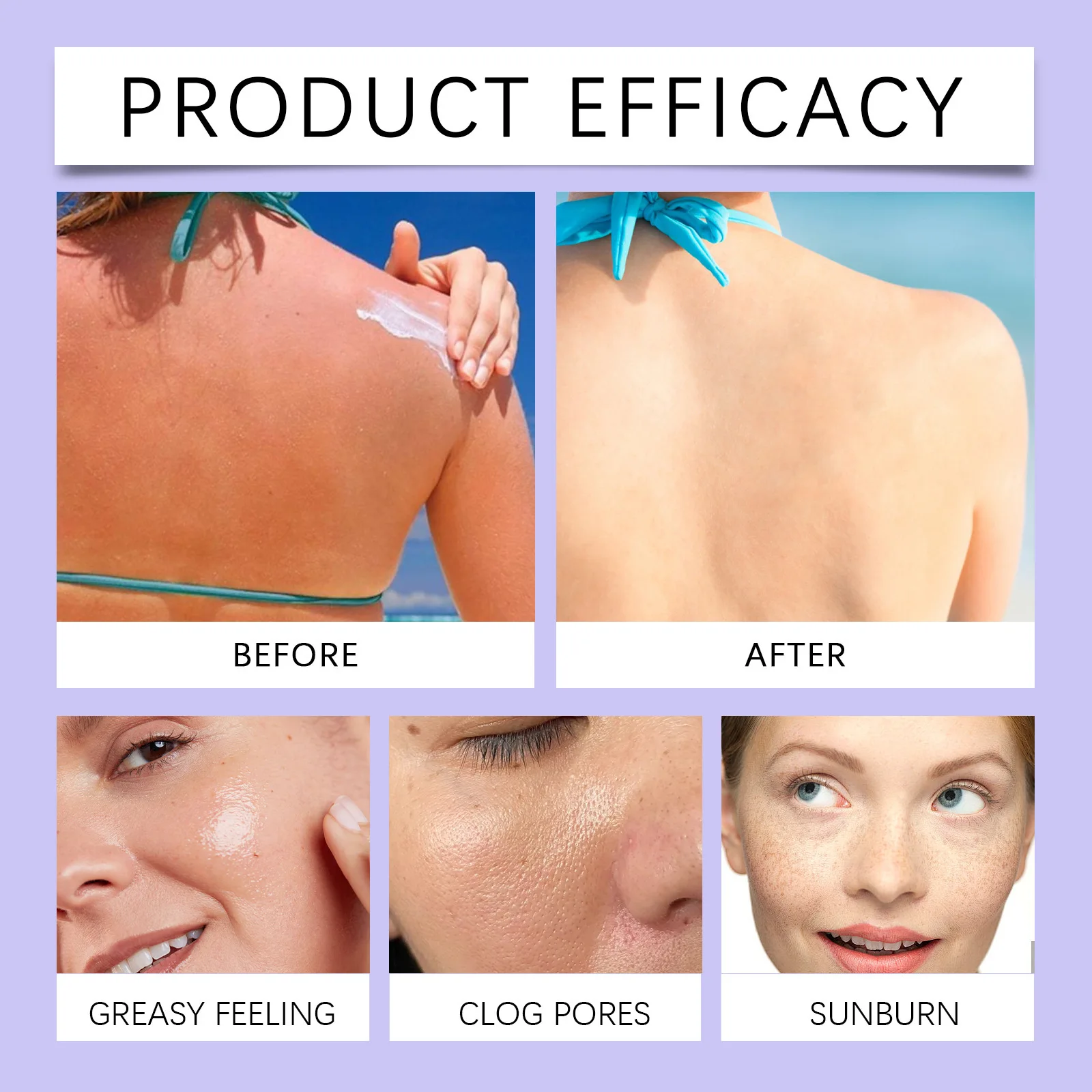 Sunscreen Cream Spf 90+ UV Protective Sunburn Repair Cream Sun Block Isolation Cream Moisturizing Oil-Control Skin Care Products thumbnail 4