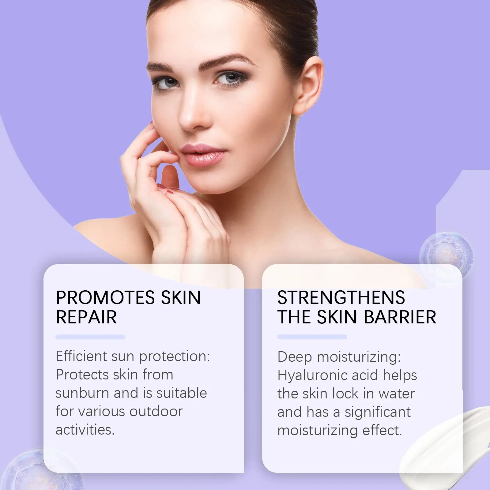 Sunscreen Cream Spf 90+ UV Protective Sunburn Repair Cream Sun Block Isolation Cream Moisturizing Oil-Control Skin Care Products thumbnail 5