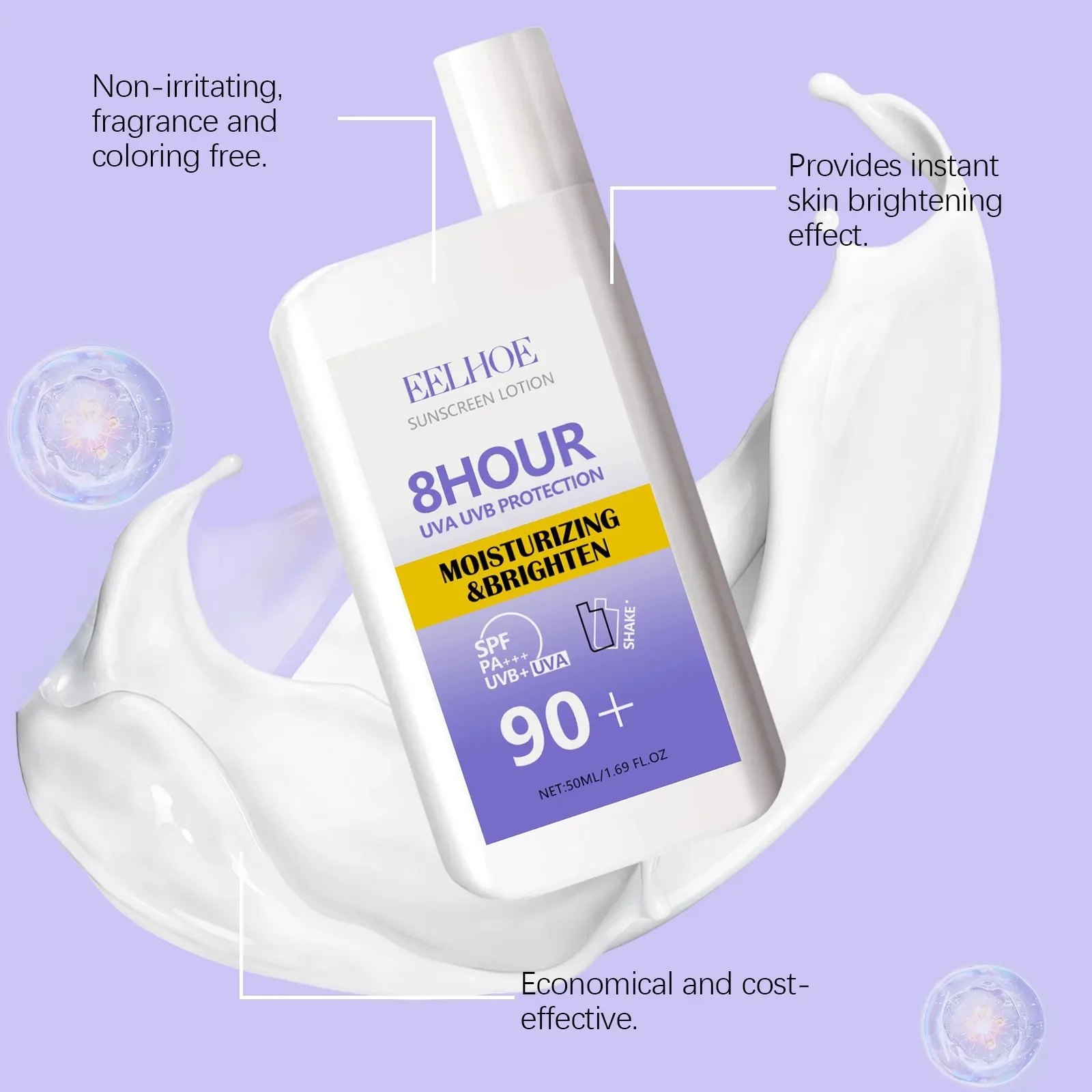 Sunscreen Cream Spf 90+ UV Protective Sunburn Repair Cream Sun Block Isolation Cream Moisturizing Oil-Control Skin Care Products thumbnail 2