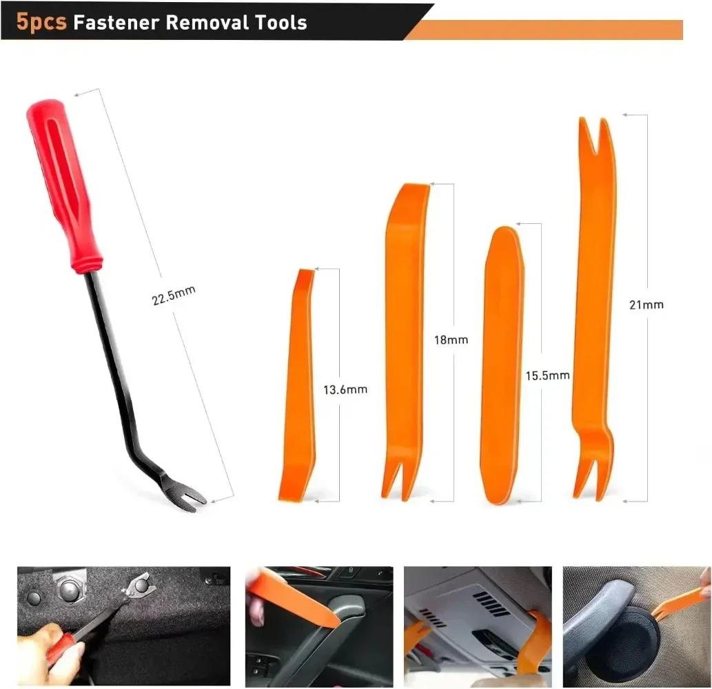 800pcs-100Pcs Car Fastener Clip Kit Fender Rivet Plastic Clips Auto Body Push Retainer Pin Rivet Bumper Door Trim Panel Repair thumbnail 3