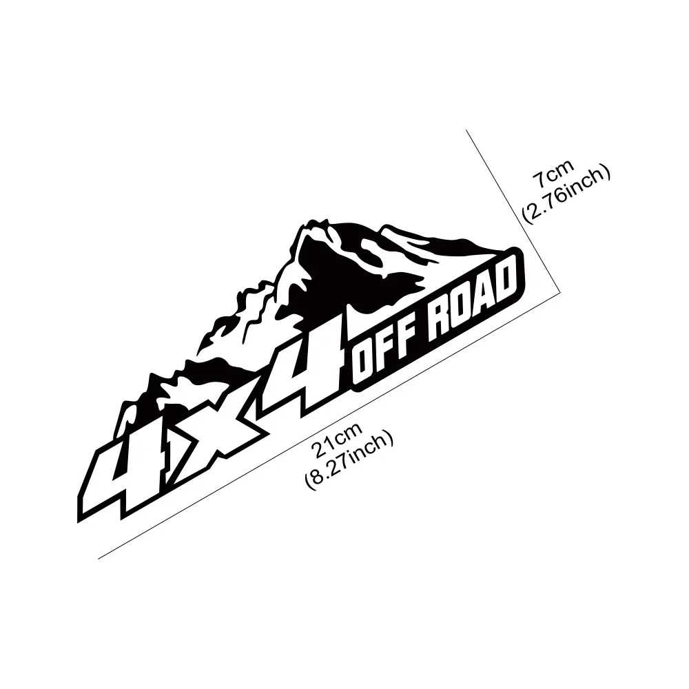 Car Sticker 4x4 Offroad Mountain Sticker for Waterproof Vinyl Film Car Accessories PVC Auto Exterior Decoration thumbnail 6