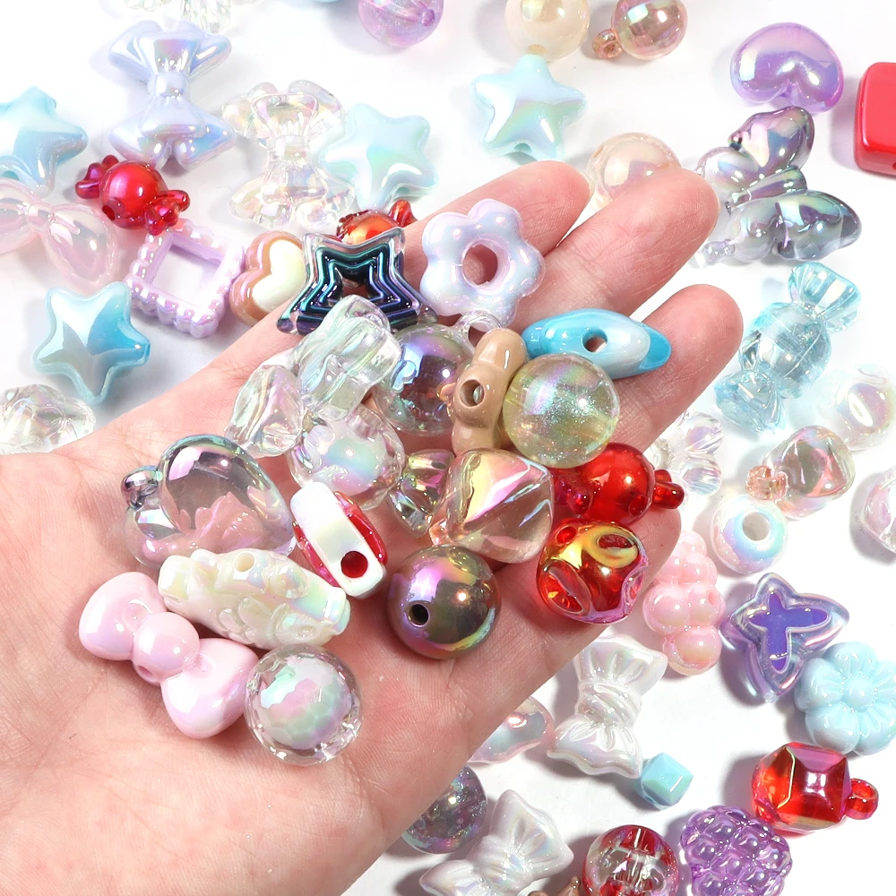 45G Mixing Style Multiple Color Acrylic Beads DIY Mobile Phone Chain Cartoon Phone Case Decoration Accessories Making thumbnail 3