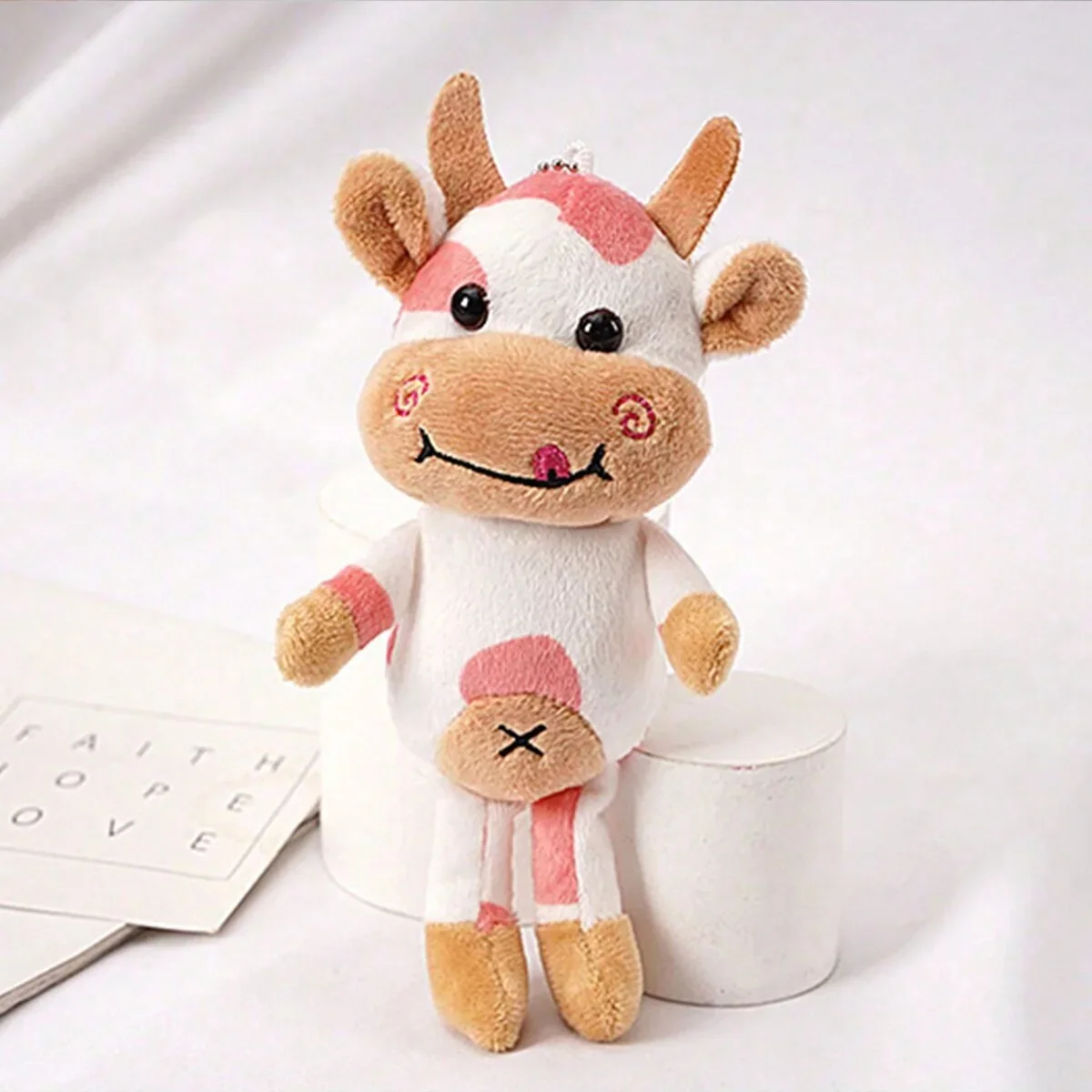 1pc-Cute pet cow plush toy - the perfect anxiety relief and calming aid for cats and dogs thumbnail 4