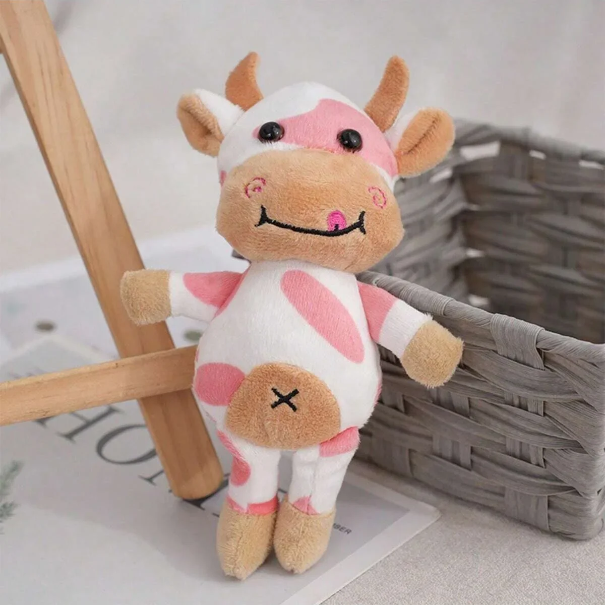 1pc-Cute pet cow plush toy - the perfect anxiety relief and calming aid for cats and dogs thumbnail 2