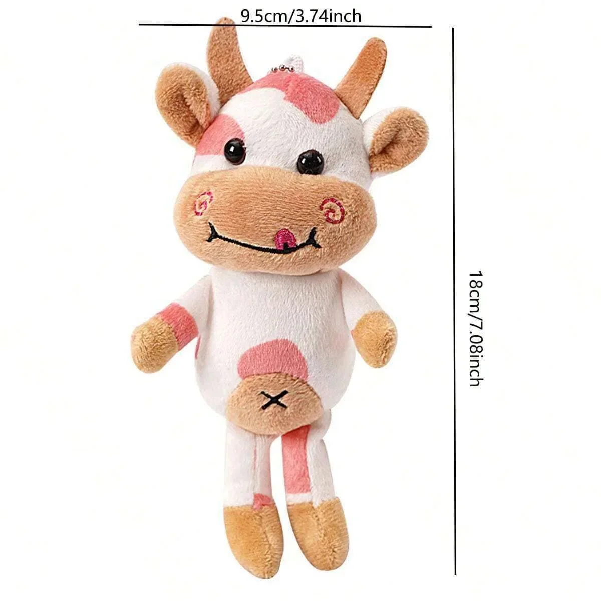 1pc-Cute pet cow plush toy - the perfect anxiety relief and calming aid for cats and dogs thumbnail 6