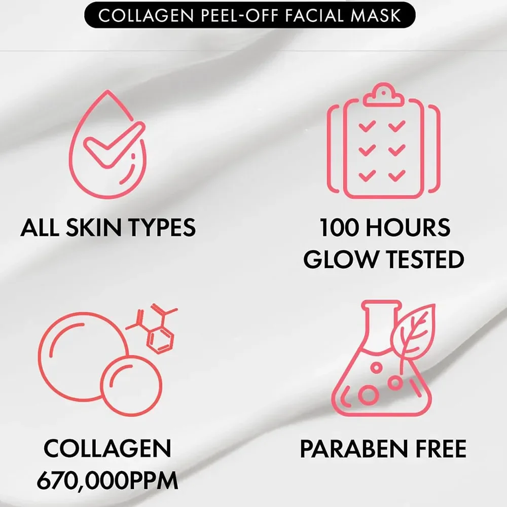Real Collagen Fit, Collagen Wrapping Mask, Collagen 670,000ppm, Peel Off Facial Mask for elasticity, Hydrating, Glow, Glass Skin thumbnail 6