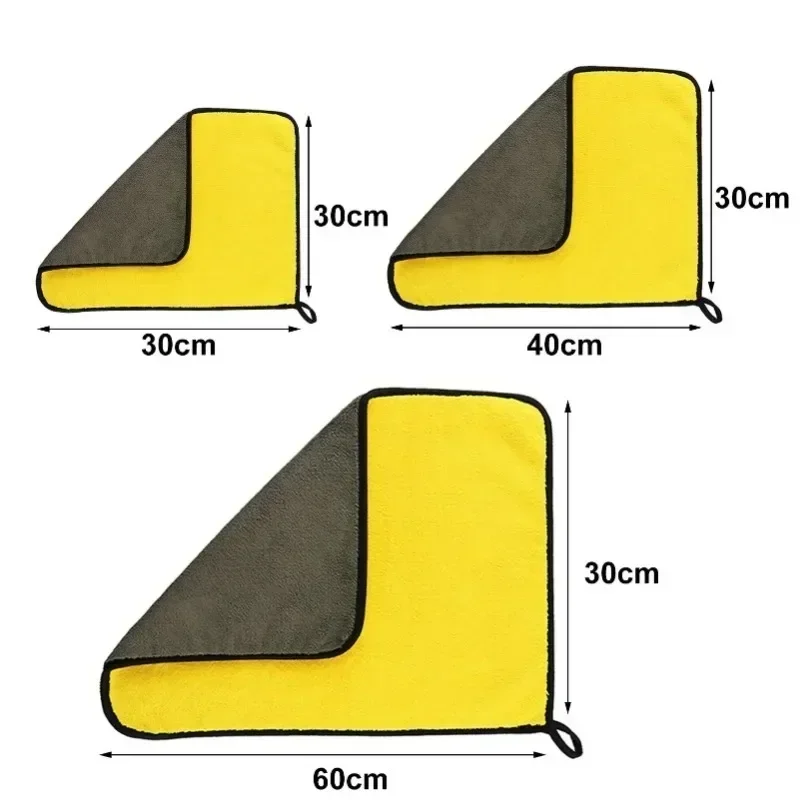 1/5/10pcs Motorcycle Thicken Microfiber Cleaning Towels For Car Detailing Cleaning Cloths Auto Motor Care Cleaning Tools thumbnail 6