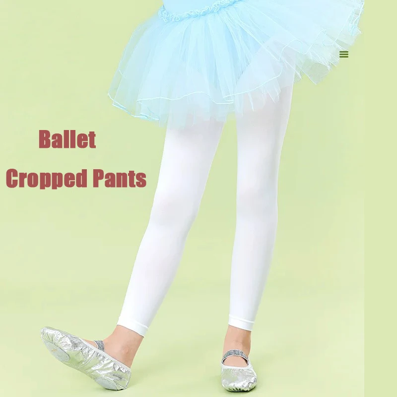 Boys Girls nine-point Ballet dance leggings Baby calf-length pants ankle-length Breathable child trousers Princess Kids Tights thumbnail 3