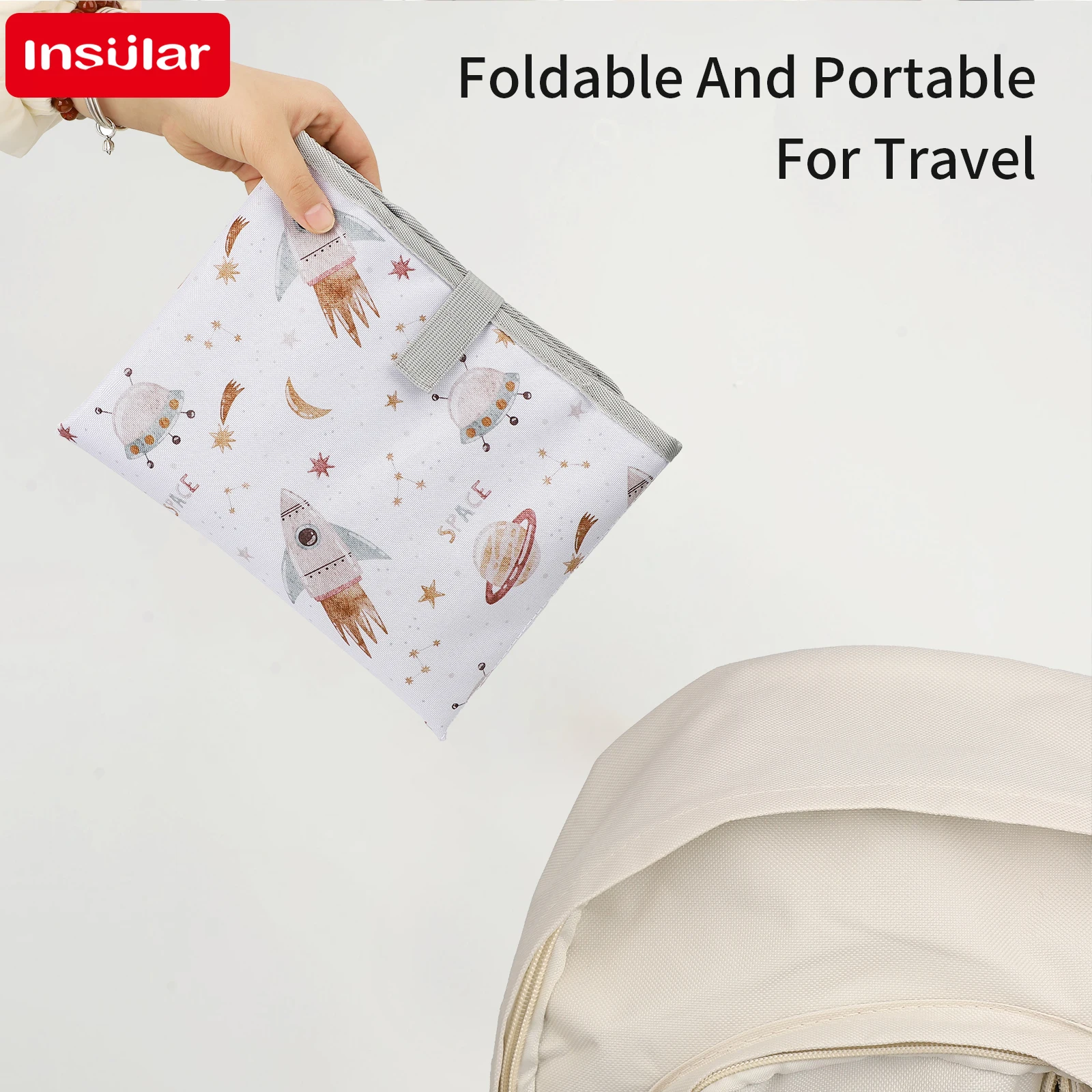 INSULAR Airplane Seat Extender Waterproof Children Plane Seat Extension Pad Cartoon Kids Plane Travel Hammock Bed Easy To Clean thumbnail 4