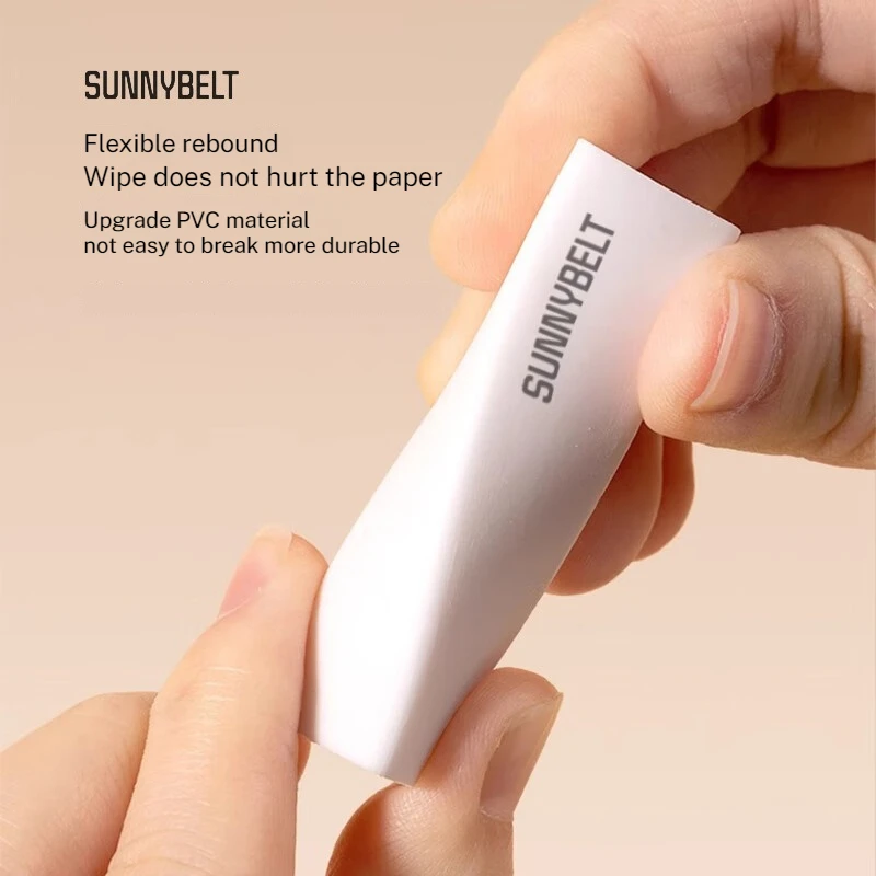 SUNNYBELT Super Clean Triangular Eraser for Students Exam Writing Wipes into Strips Leaving No Marks thumbnail 3