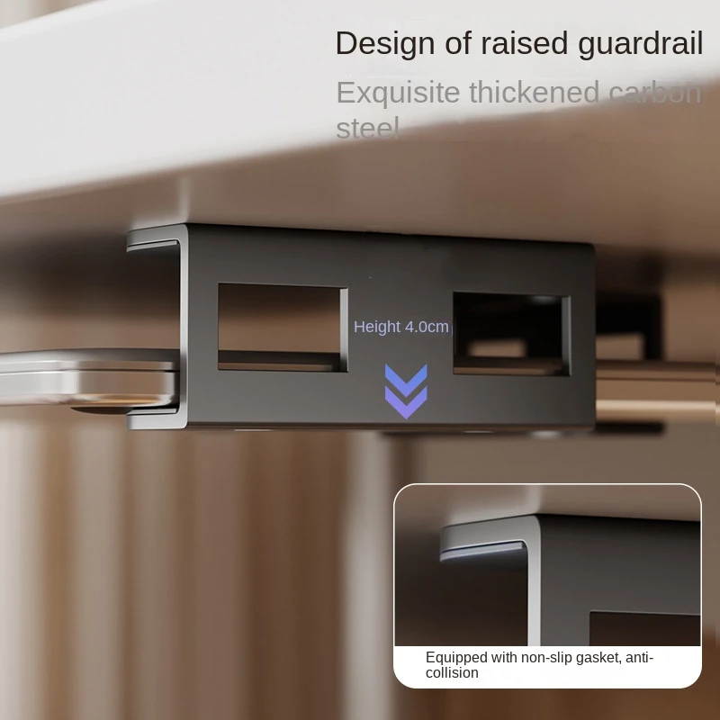 New Under Table Laptop Holder Portable Notebook Storage Bracket Stand Mount Desktop Organizer For Home Office Easy To Install thumbnail 4