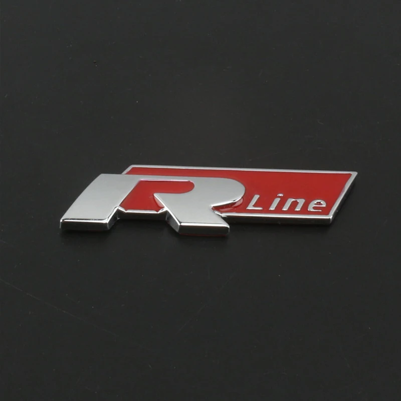 3D Metal Car Body Sticker RLine R Emblem Sticker For Volkswagen Passat b6 Golf Amarok T5 Phaeton Polo Car Body Decoration Paster thumbnail 5