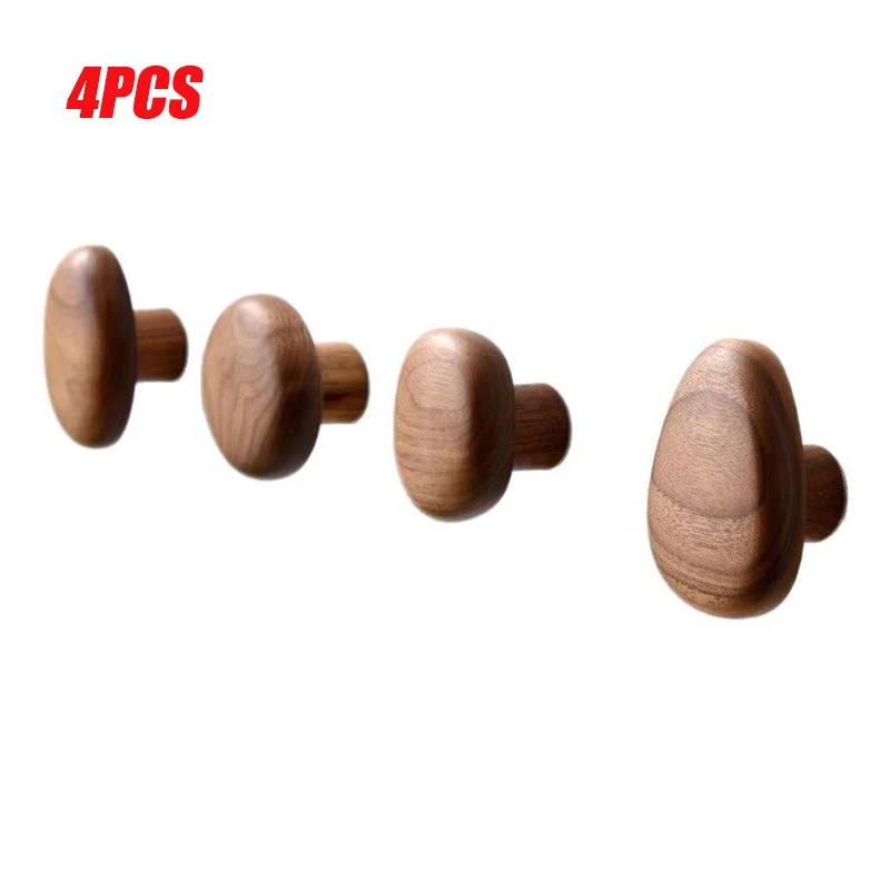 Natural Wooden Wall Mounted Coat Hooks Minimalist Hat Key Hanger Pegs For Hanging Towel Cap Bag Home Entryway Decoration 2025 thumbnail 6
