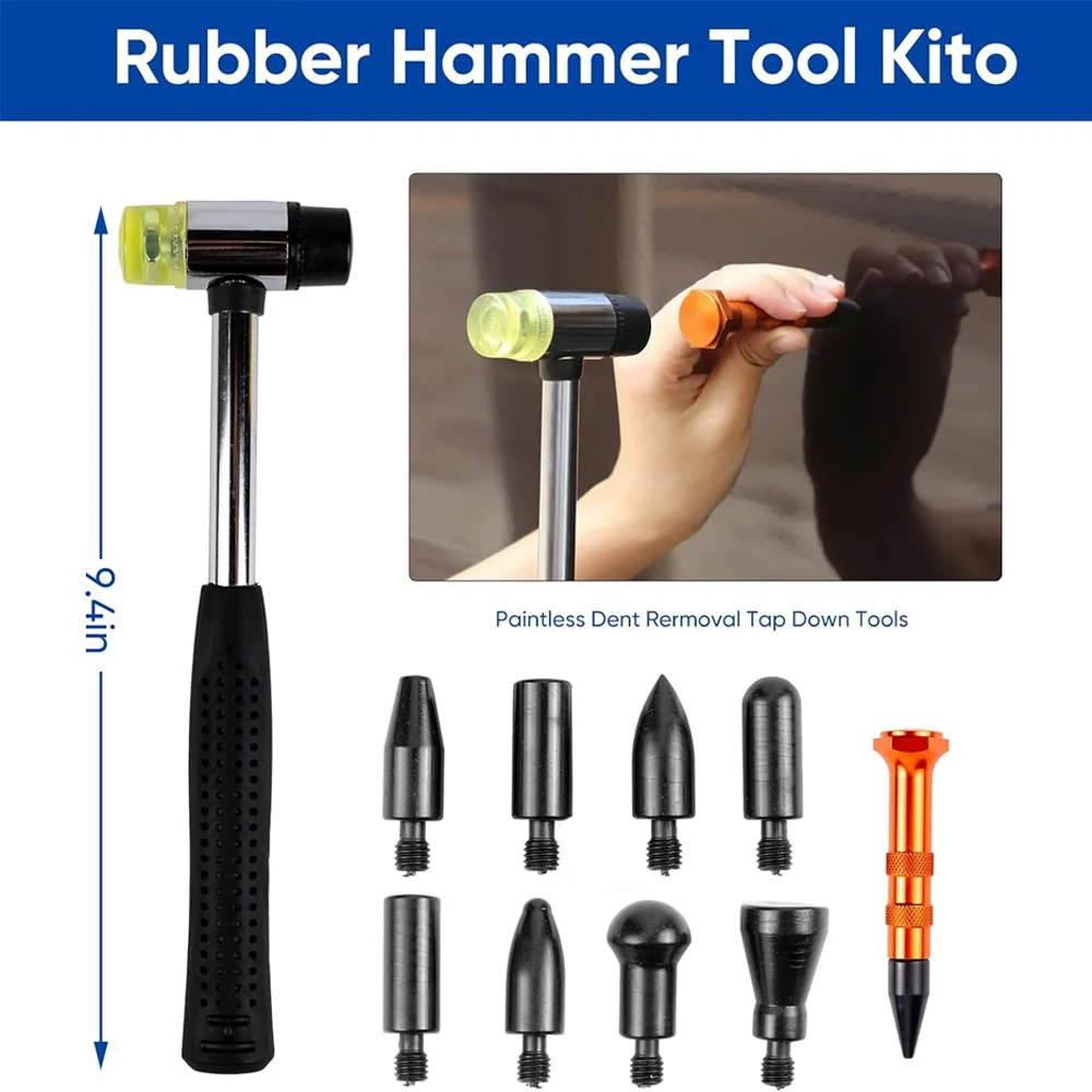 PDR Car Dent Repair Tools Kits,Professional Auto Body Dint Hail Damage Tools Kit,Paintless Dent Removal Puller Tool thumbnail 6