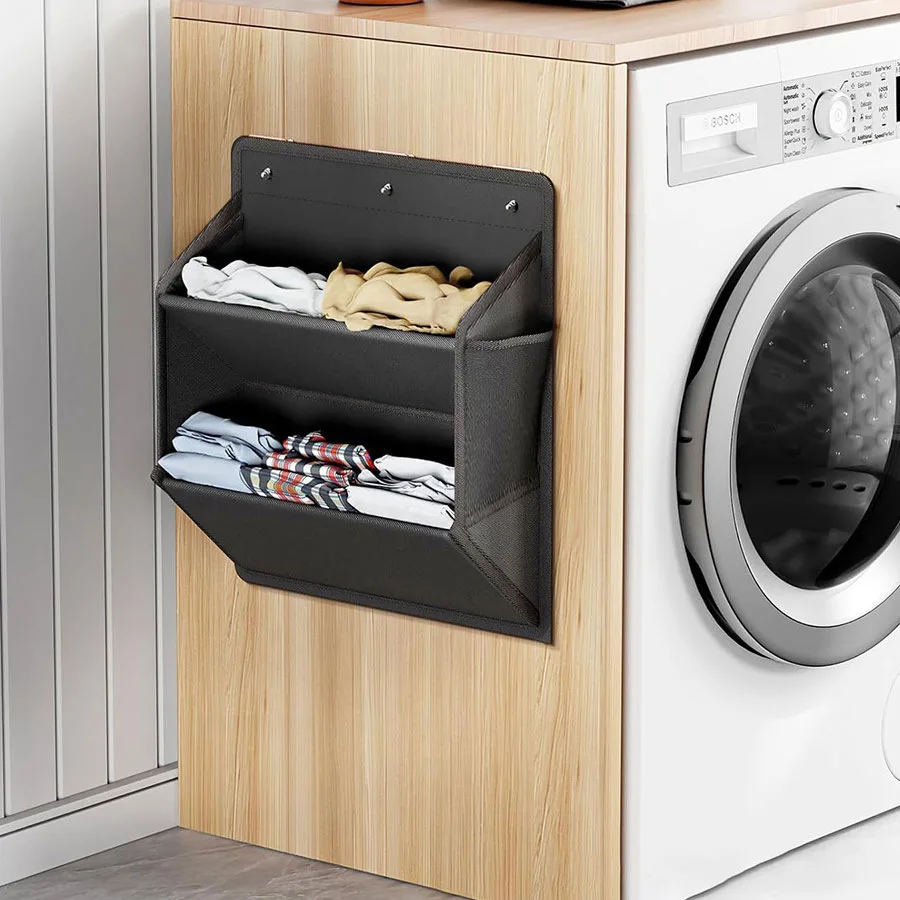 2pcs Rear Storage Shoe Bag RV Wall Mounted Door Mounted Shoes And Miscellaneous Sorting Storage Bag Fabric Storage Hanging Bag thumbnail 3