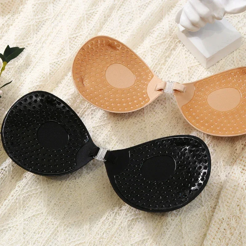 Thicken 5cm Sexy Women Breathable Adhesive Bra Silicone Nipple Tape Front Push Up Bra Reusable Invisible Strapless Chest Sticker thumbnail 2