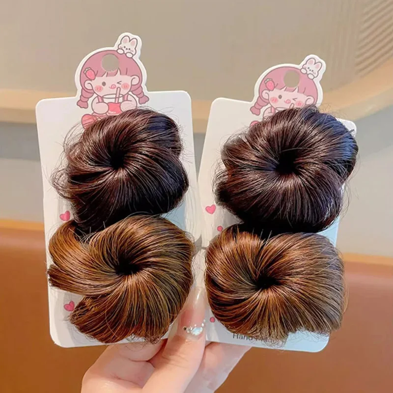 Children Wigs Cute Flower Buds Hairpins Baby Girl Bow Duck Tongue Clips Photography Props Headdress Kids Hair Accessories 1Pair thumbnail 2