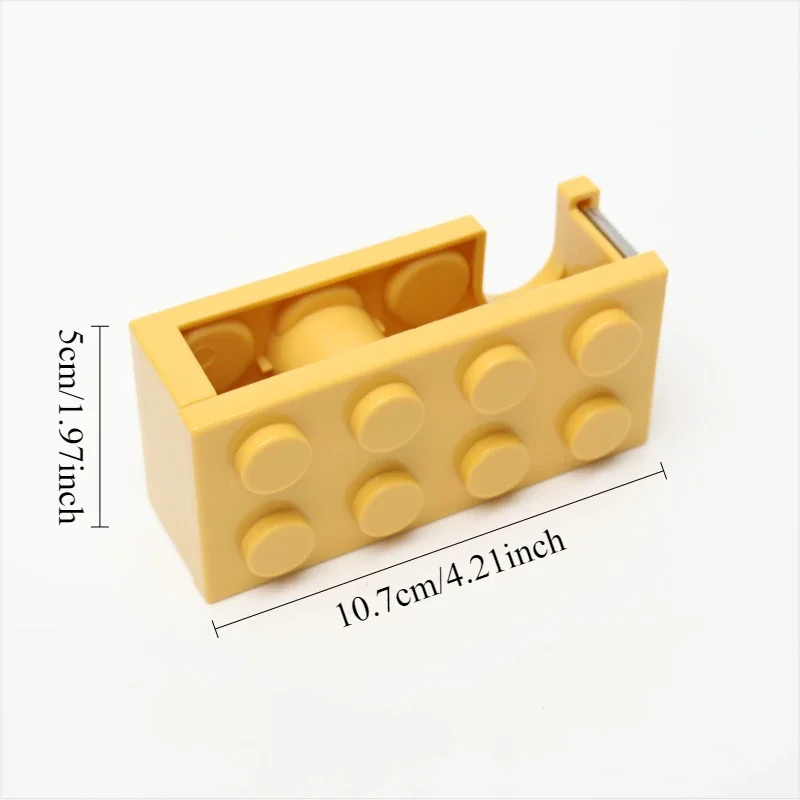 1PC Building block tape cutter tape storage box adhesive paper cutting machine office supplies thumbnail 2