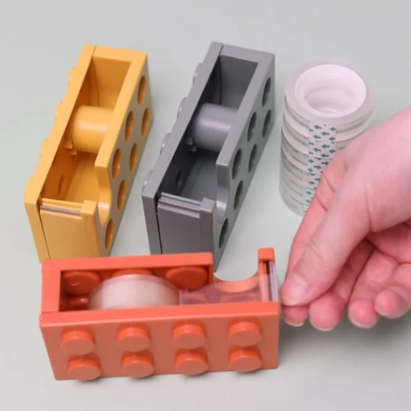 1PC Building block tape cutter tape storage box adhesive paper cutting machine office supplies thumbnail 3