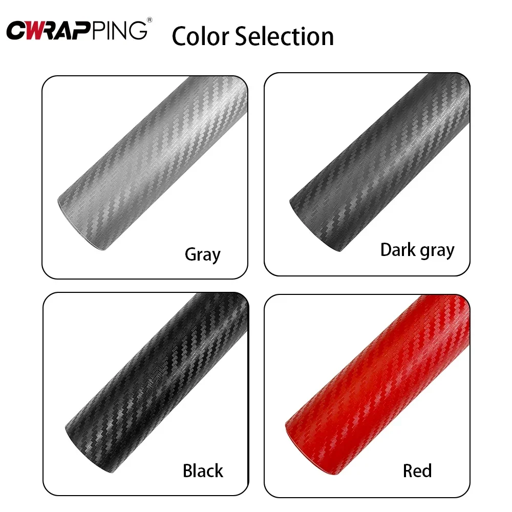 3D127cm Carbon Fiber Vinyl Wrap Car Stickers Motorcycle Protection Auto Styling Stickers Exterior Decor Film for Cars Supplies thumbnail 6