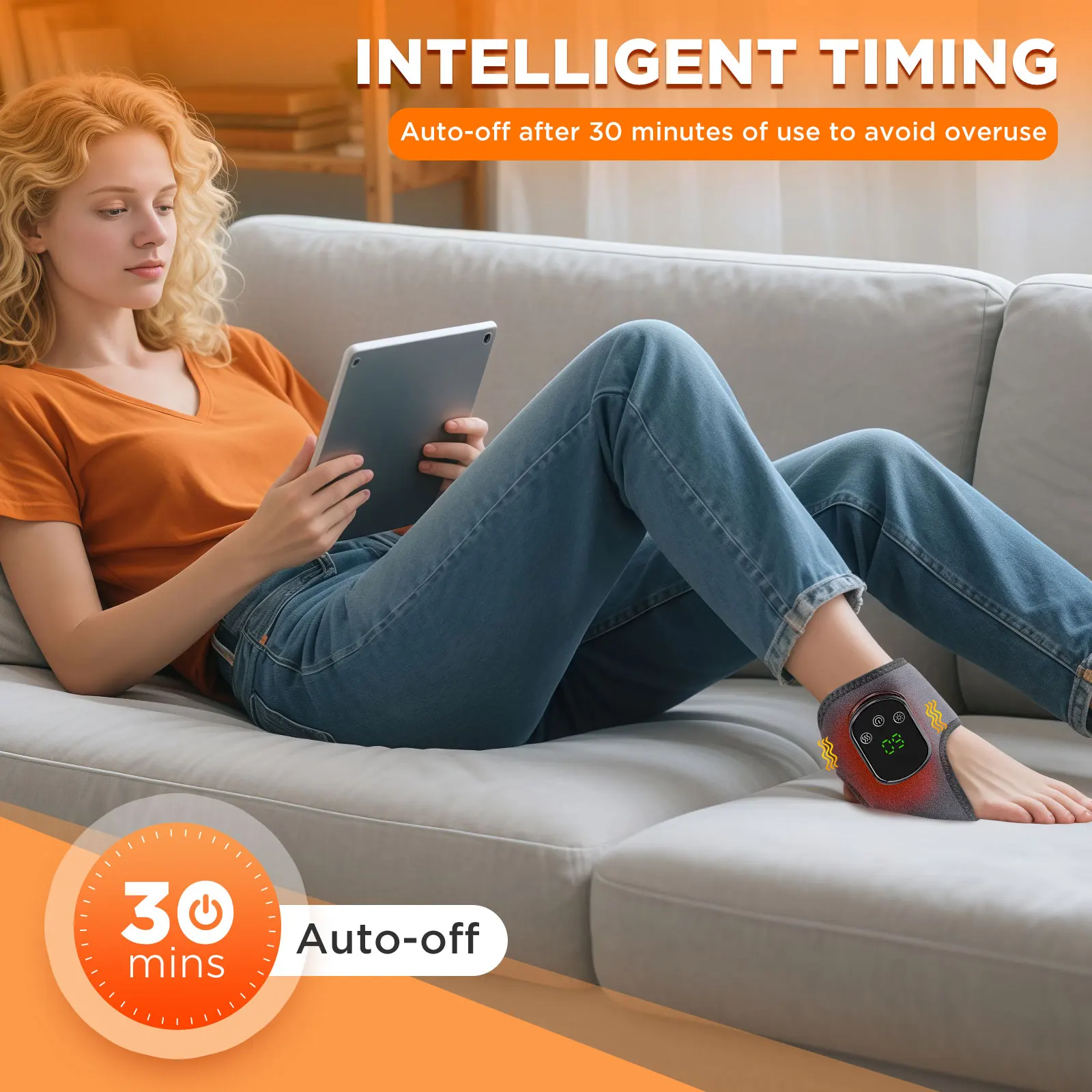 Electric foot and hand massager can vibrate and heat the ankles and ankles, and the bracket joints are portable, which can relax thumbnail 5