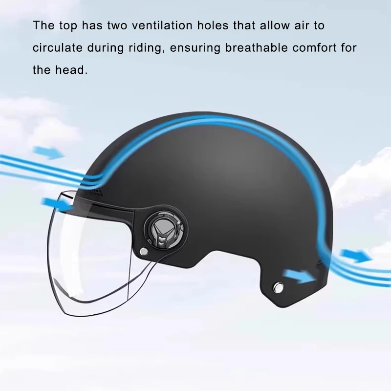 Motorcycle Helmet for Men Women Classic Retro Scooter Vintage Half Helmet Ultralight Cycling MTB Bike Bicycle Motorcycle Helmets thumbnail 3