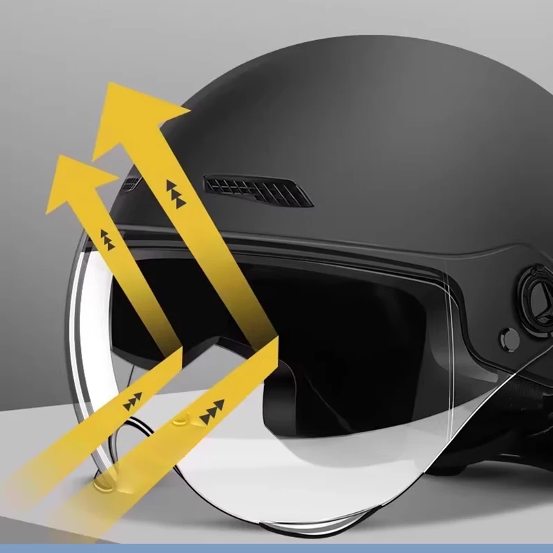 Motorcycle Helmet for Men Women Classic Retro Scooter Vintage Half Helmet Ultralight Cycling MTB Bike Bicycle Motorcycle Helmets thumbnail 2