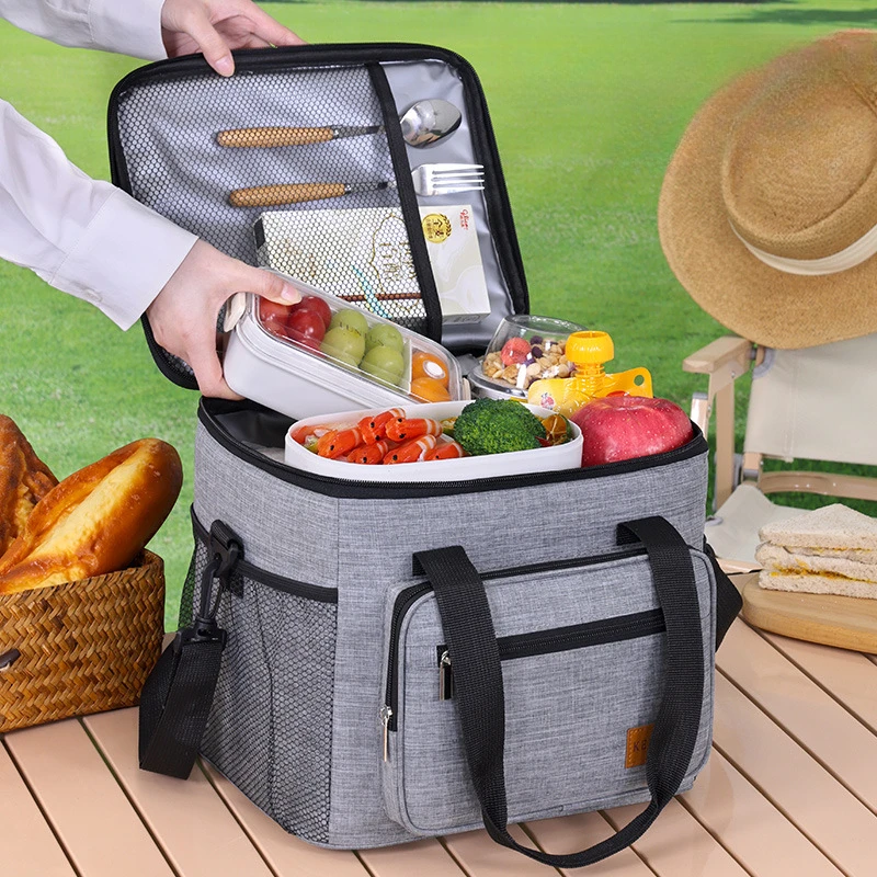 Multifunctional Layers Portable Lunch Food Durable Camping Oxford Backpacks Icebox Large Capacity Picnic BBQ Outdoor Travel Bags thumbnail 2