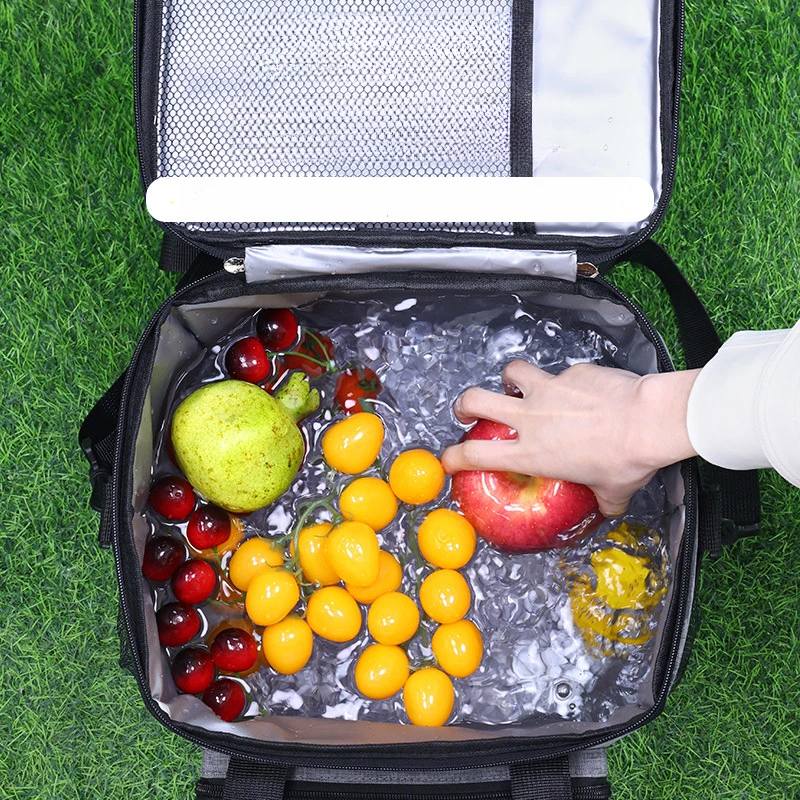 Multifunctional Layers Portable Lunch Food Durable Camping Oxford Backpacks Icebox Large Capacity Picnic BBQ Outdoor Travel Bags thumbnail 6