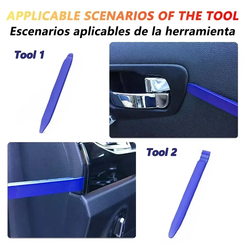 Auto Dismantle Tools Kit Plastic Kit Car Door Clip Panel Trim Radio Dash Audio Removal Installer Pry Kit Conversion Repairing thumbnail 2