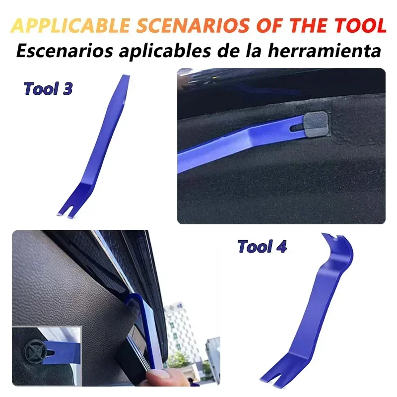 Auto Dismantle Tools Kit Plastic Kit Car Door Clip Panel Trim Radio Dash Audio Removal Installer Pry Kit Conversion Repairing thumbnail 3