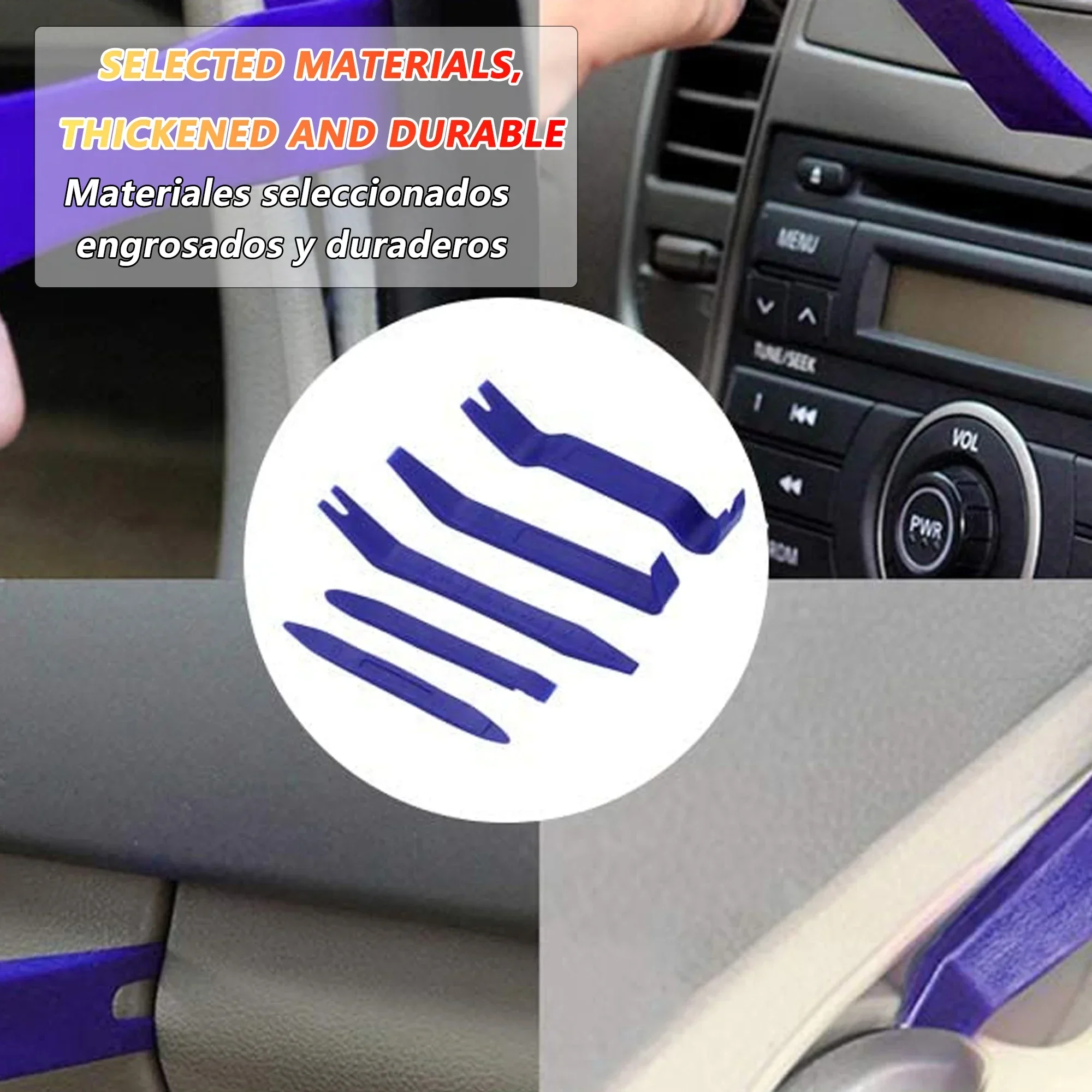 Auto Dismantle Tools Kit Plastic Kit Car Door Clip Panel Trim Radio Dash Audio Removal Installer Pry Kit Conversion Repairing thumbnail 5