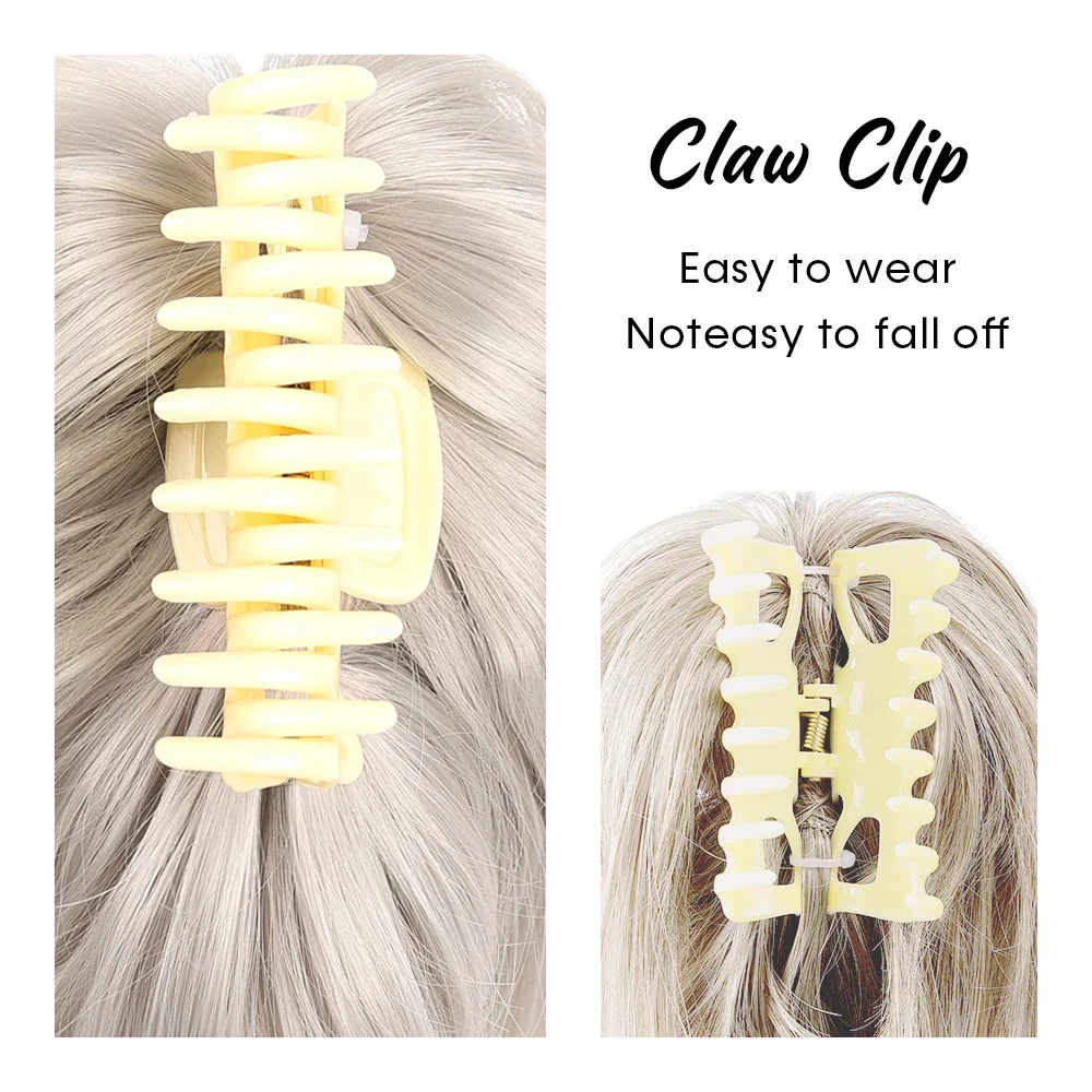 Messy Bun  Piece Claw Clip Hair Bun Wavy Curly Chignon Hair Bun Extensions Tousled Updo Hair Buns Claw Clip Ponytail Hairpie thumbnail 2