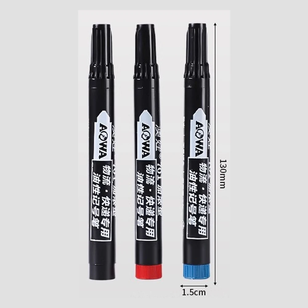 5-50Pcs Waterproof Oil-based Marker Pen Markers Black Blue Red Ink for Glass Metal Stationery Art Drawing Office School Supplies thumbnail 3