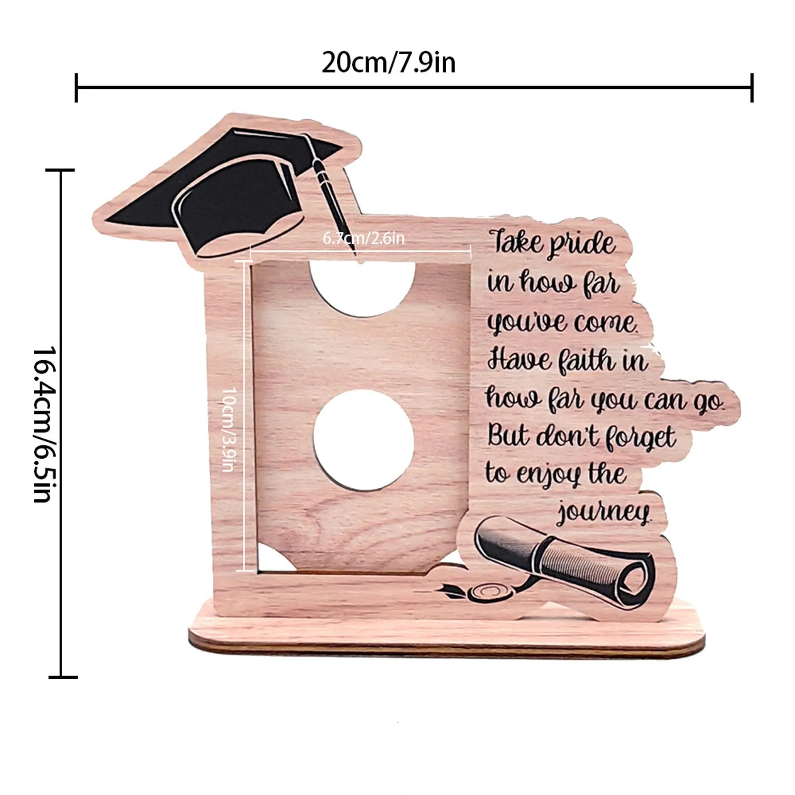 Graduation Season Theme Picture Frame Graduation Ceremony Wooden Photo Frame Holiday Decoration Ornaments Graduation Gifts thumbnail 6