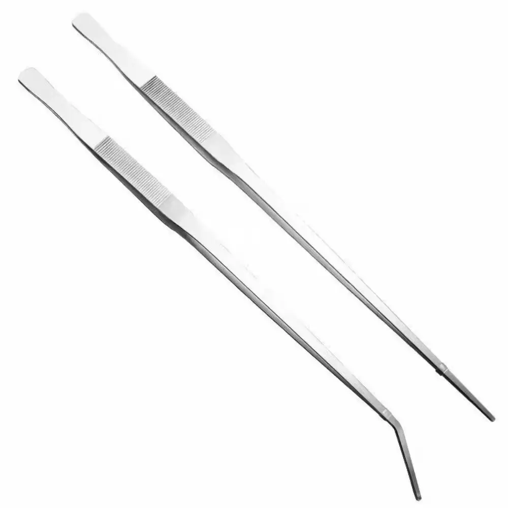 1Pcs Durable 48cm Aquarium Tweezer Long Tong Stainless Steel Fish Tank Cleaning Tool Water Grass Clip Pet Shrimp Reef Coral thumbnail 5