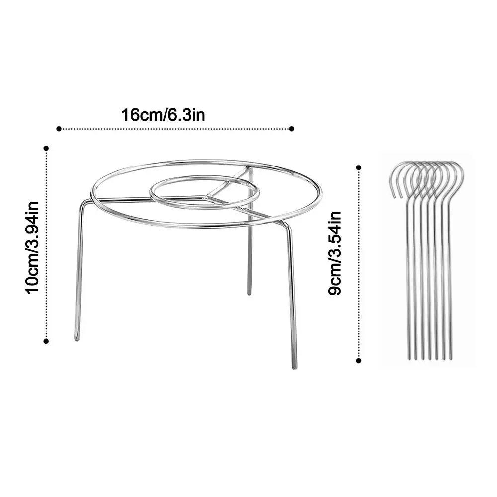 Air Fryer Special Grill Round Hanging Skewers Rack Home Kitchen Outdoor Stainless Steel Grill thumbnail 6