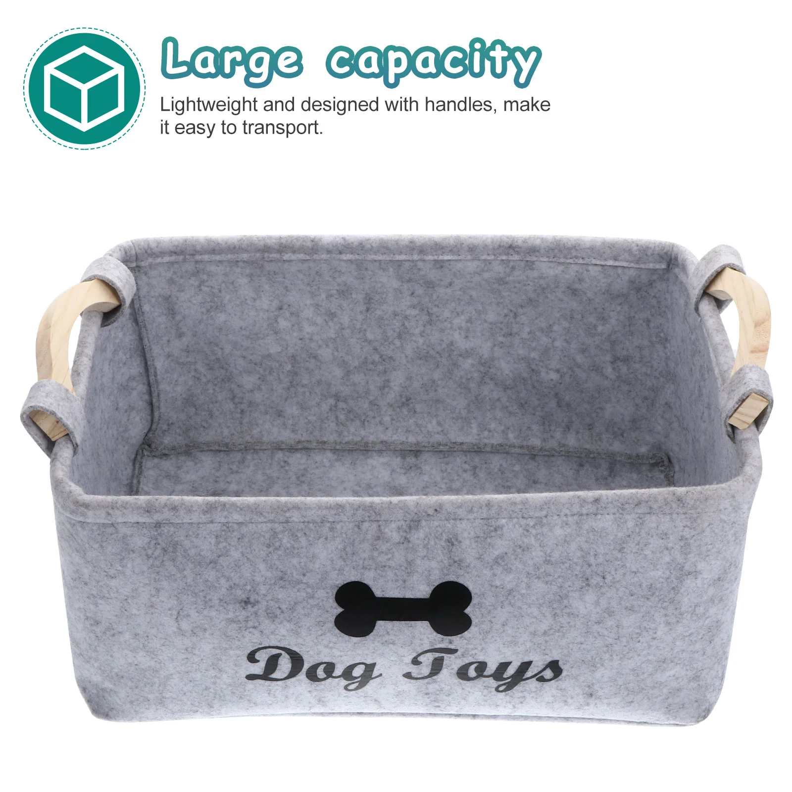Dog Toy Basket Pet Storage Box Bin Organizer Toys Felt Cat Accessory Container Bins Baskets Accessories Containers Organizing thumbnail 2