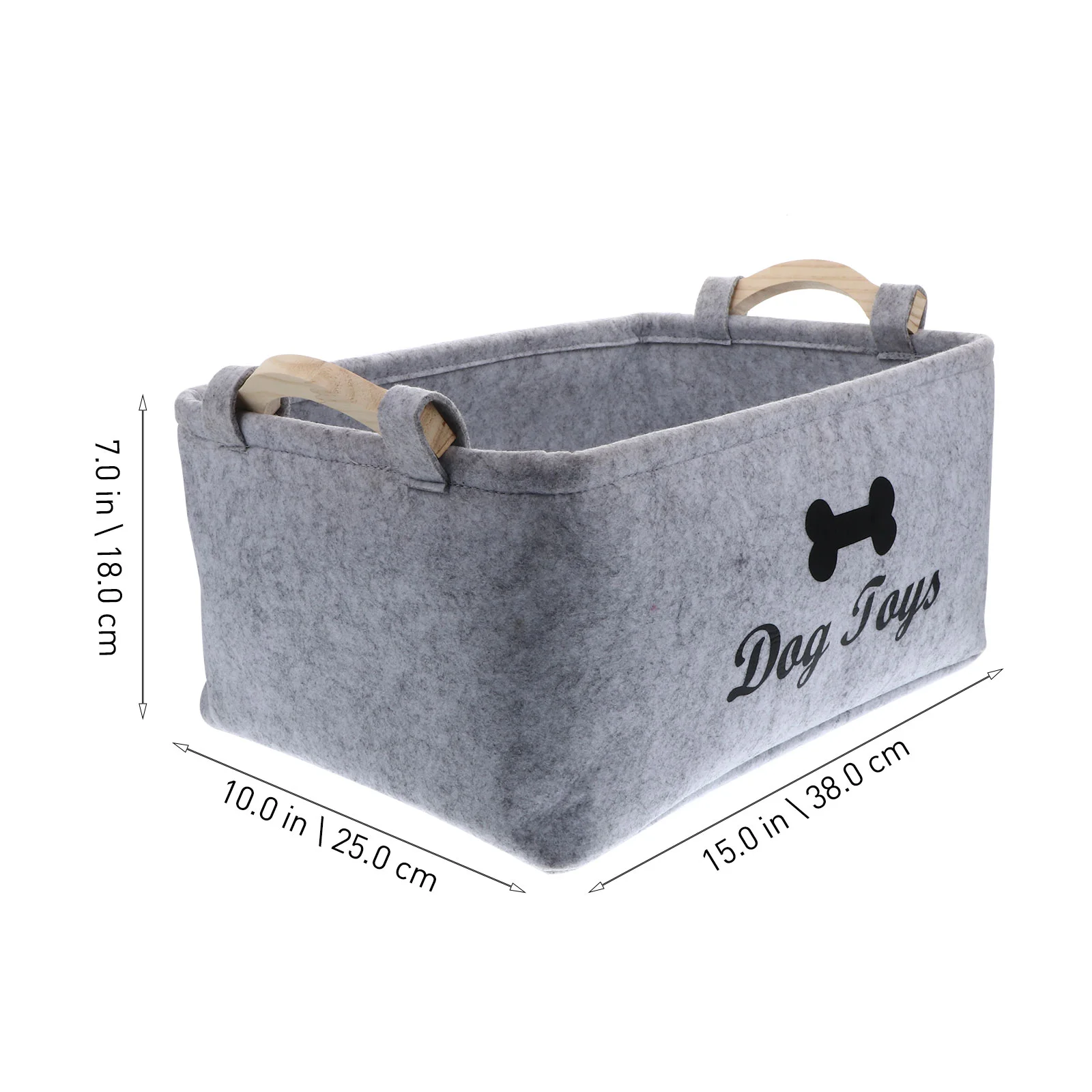 Dog Toy Basket Pet Storage Box Bin Organizer Toys Felt Cat Accessory Container Bins Baskets Accessories Containers Organizing thumbnail 3