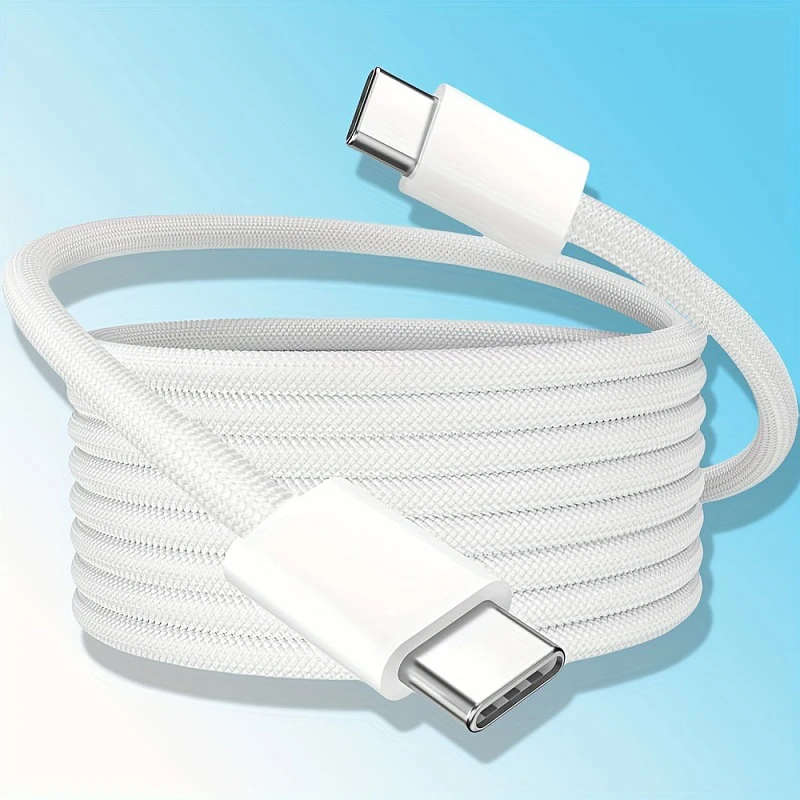 60W for USB C to iPhone 16 Cable Charging Type C to Type C Fast Charger Cord for iPhone16 15 Samsung Galaxy S22 S21 S20 Ultra