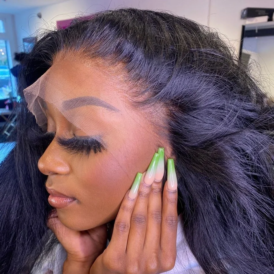 13x4 HD Transparent Lace Frontal Pre plucked Straight Hair 100% Human Hair Natural Hair Line 4x4 Lace Closure With Baby Hair