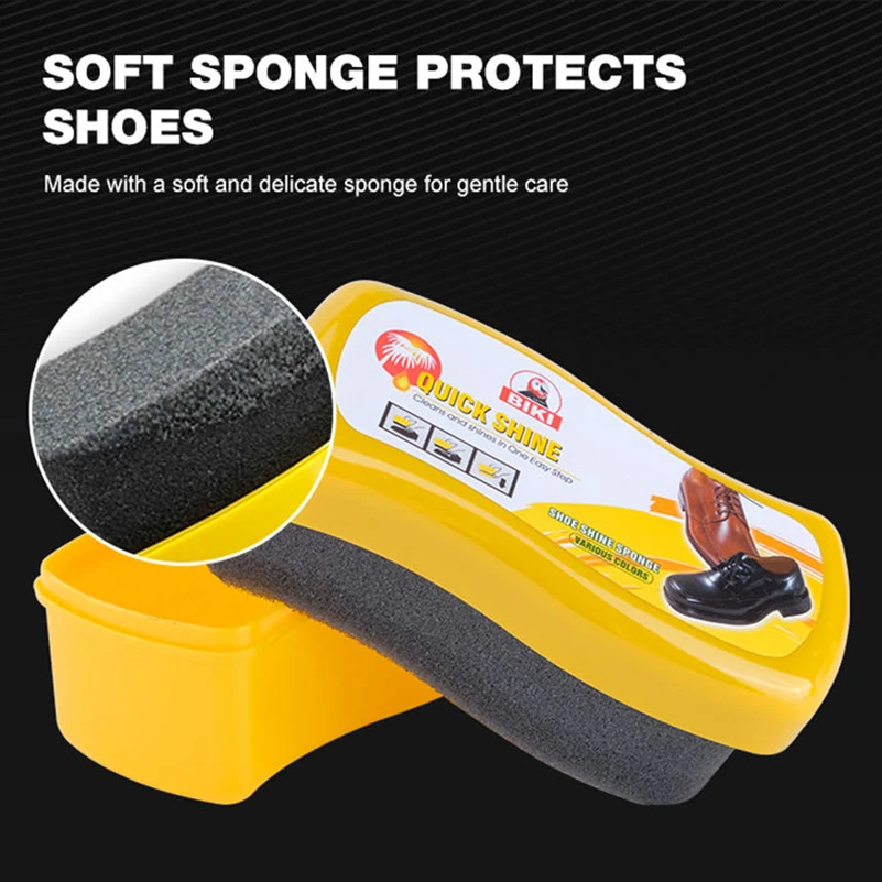 Shoe Shine Sponge,No Buffing Leather Protector,Polisher for Genuine, Synthetic, and Imitation Leather,Cleaner for Boots, Shoes, thumbnail 4