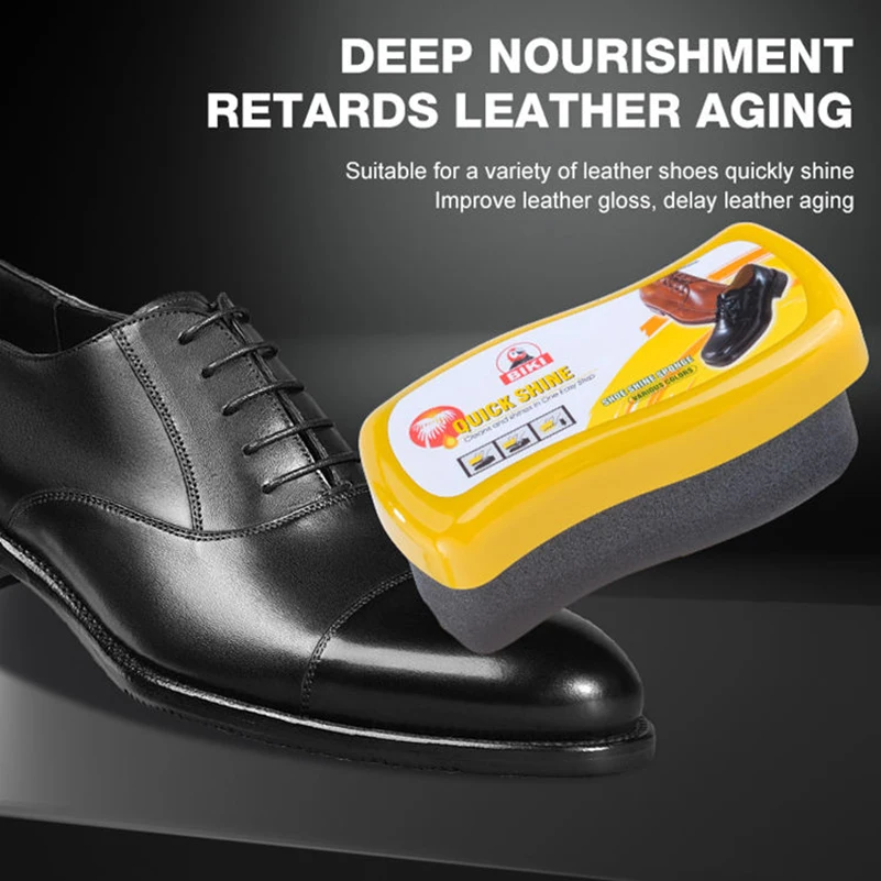 Shoe Shine Sponge,No Buffing Leather Protector,Polisher for Genuine, Synthetic, and Imitation Leather,Cleaner for Boots, Shoes, thumbnail 5